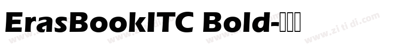 ErasBookITC Bold字体转换